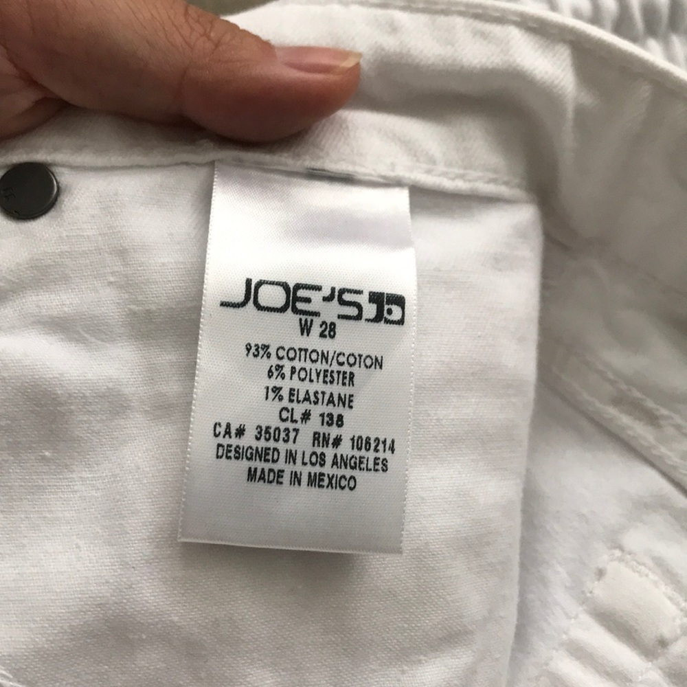 Joe's Jeans White Jean Shorts - Picture 4 of 4